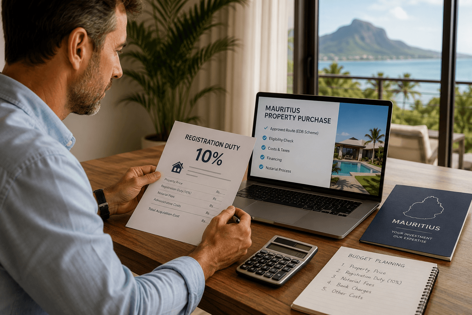 Registration duty for non-citizen property buyers in Mauritius